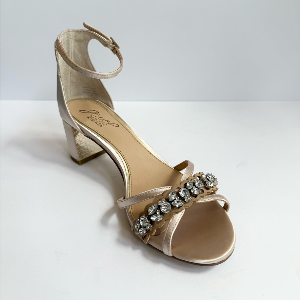 Jewel Badgley Mischka Giona Embellished Evening Sandals Size 7‎ New in Box